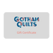 Gotham Quilts Online Gift Certificate