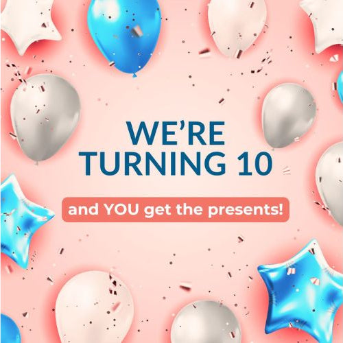 We're turning 10 years old!