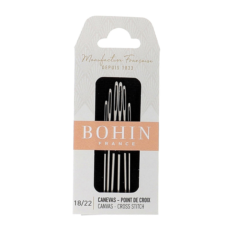 Bohin Canvas Cross Stitch Needles Assorted Sizes 18-22