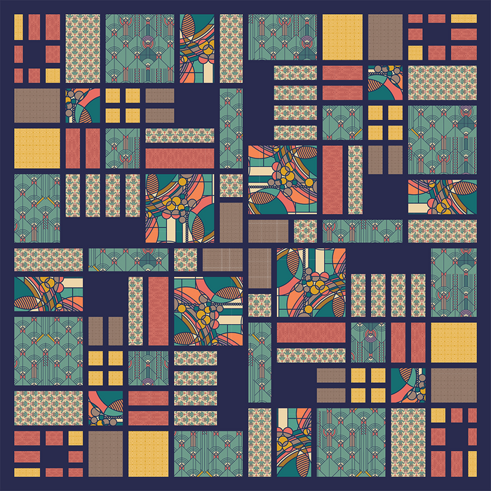 NOVEMBER PREORDER -- Oak Park Quilt Kit Desert