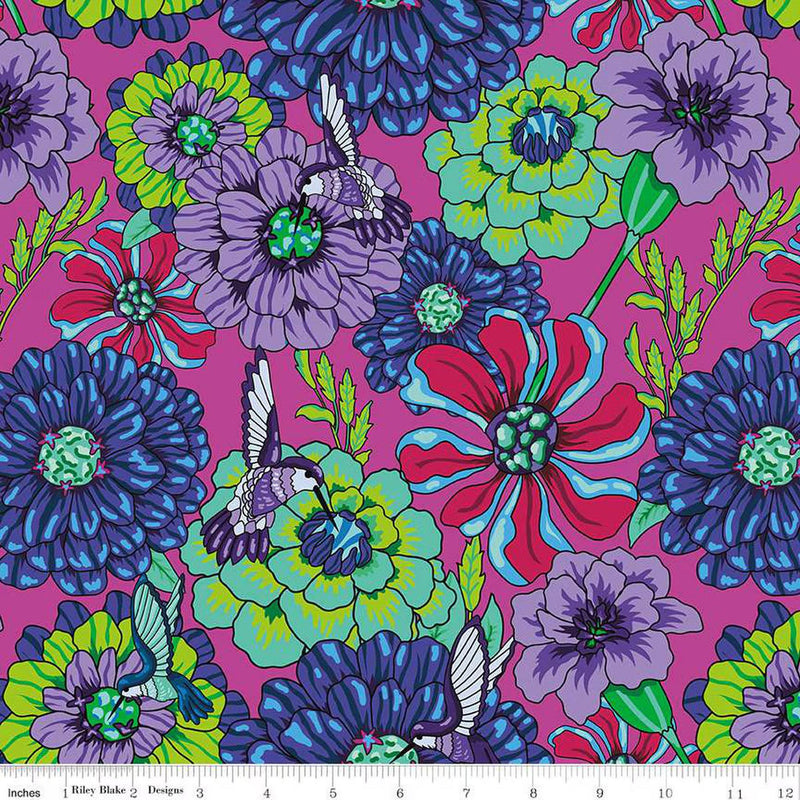 Botanic Blast by Sew Yeah Quilting - Main: Hot Pink