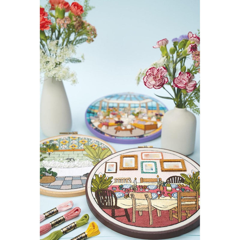 Embroidered Interiors Hand Embroidery Book by Penny Dowdell
