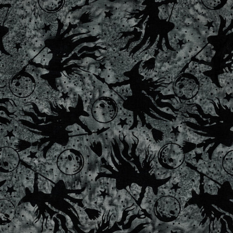 Boo Bash - Witches Moons Stars - Grey Tin