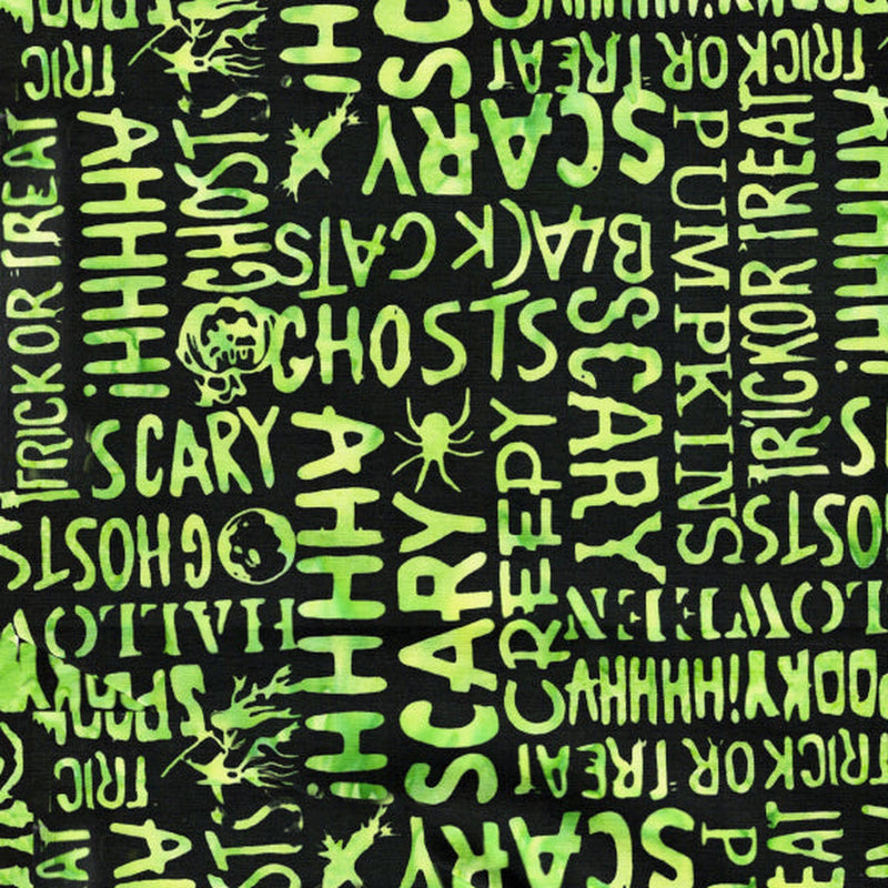 Boo Bash - Halloween Words - Green