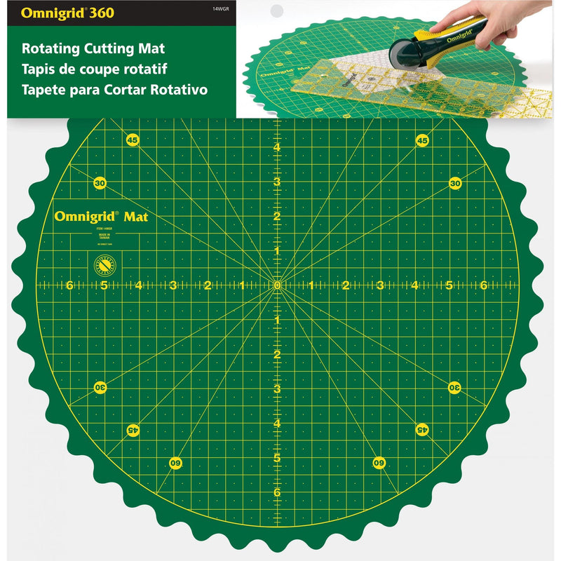 Omnigrid 14-Inch 360 Rotating Cutting Mat