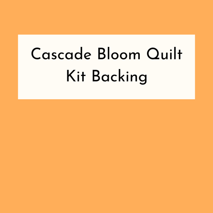 Cascade Bloom Quilt Kit Backing