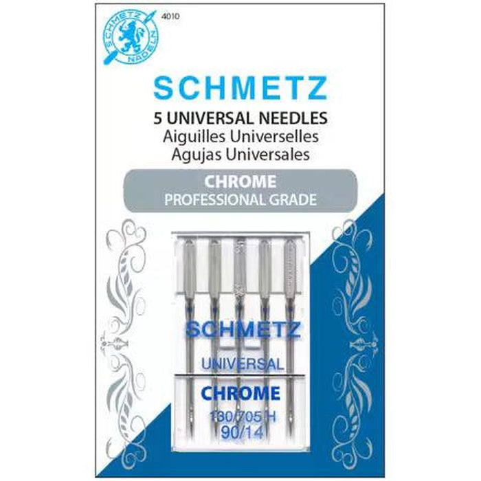 Schmetz 90/14 Chrome Universal Needle