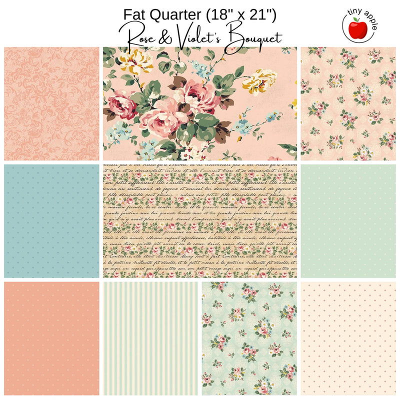 Rose & Violet's Bouquet des Fleurs (10) - Fat Quarter Bundle