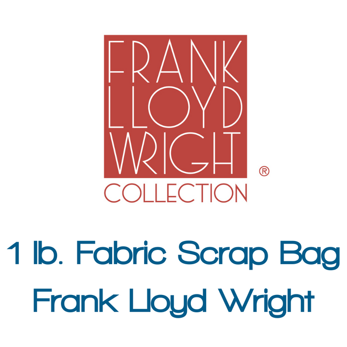 1 lb. Fabric Scrap Bag - Frank Lloyd Wright