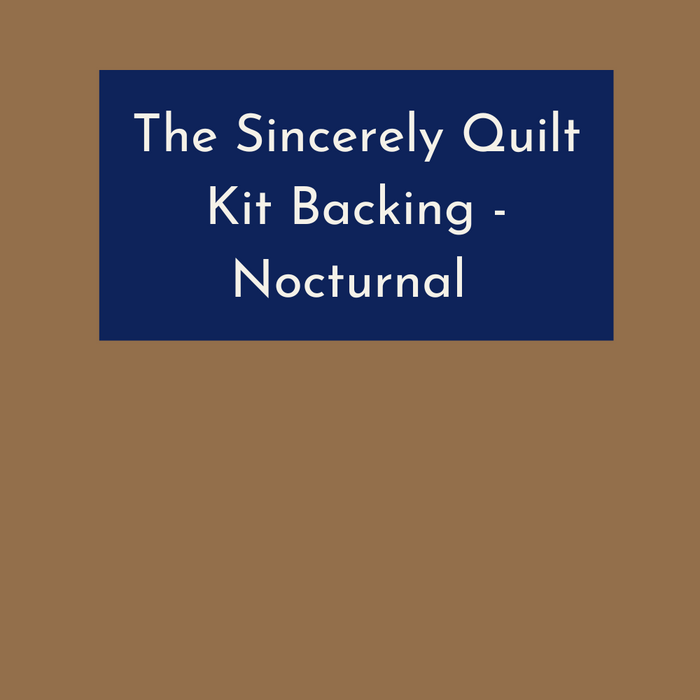 Sincerely Quilt Kit Backing - Nocturnal