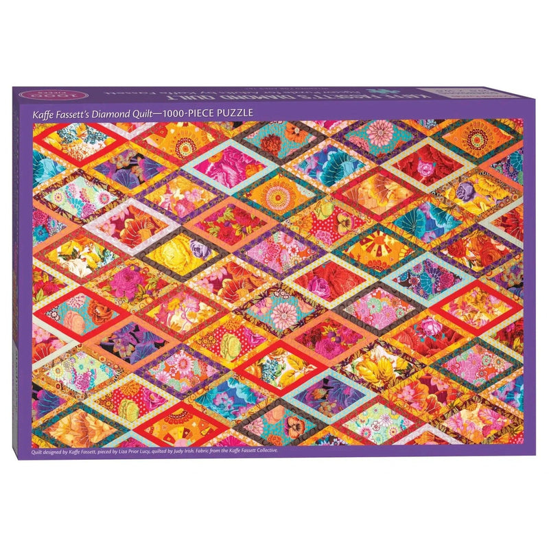 Kaffe Fassett Diamond Quilt 1000-Piece Jigsaw Puzzle