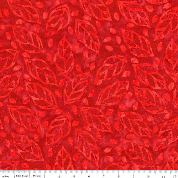 Expressions Batik Floral Reflections by Riley Blake - Cherry