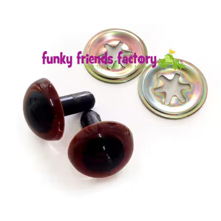 Toy Eyes Crystal Dk Brown - 15mm