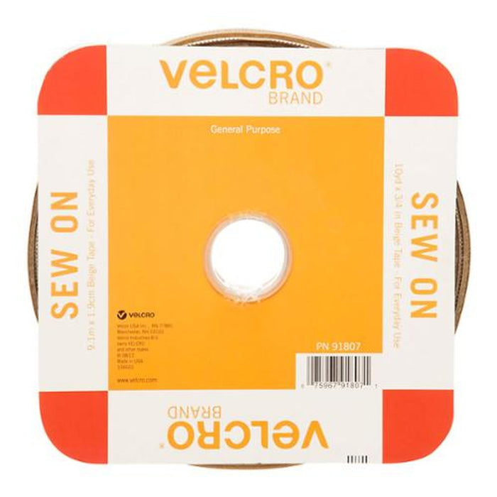 3/4" Beige Velcro (per inch)