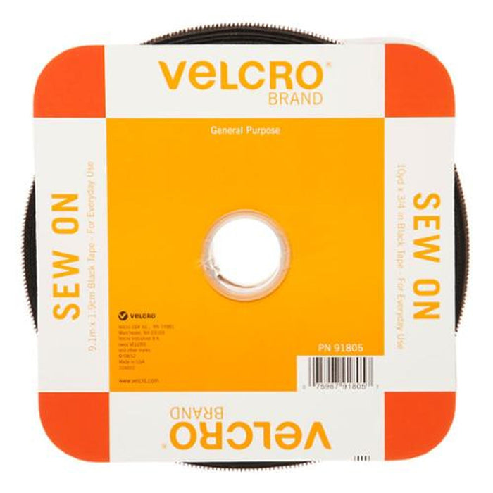 3/4" Black Velcro (per inch)