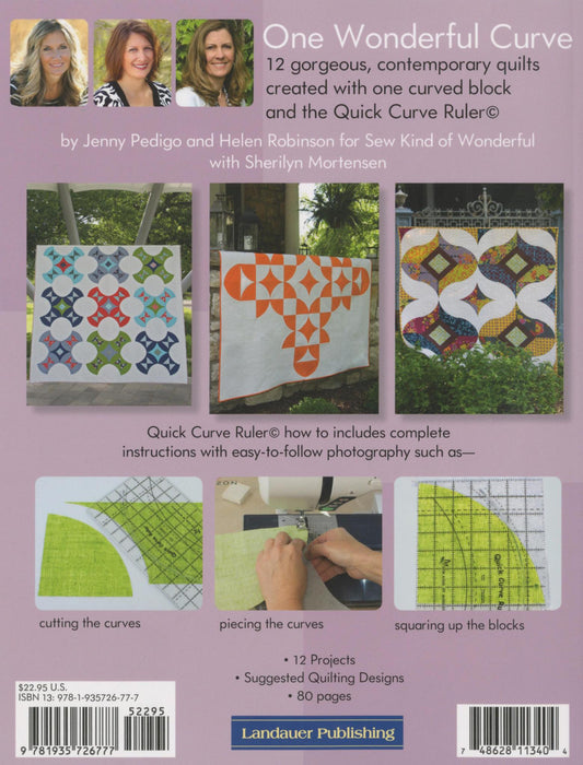 JANUARY PREORDER -- One Wonderful Curve: 12 Contemporary Quilts Book