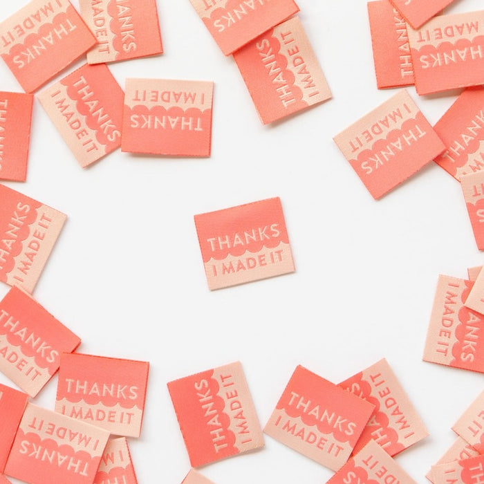 "Thanks I Made It" Woven Labels