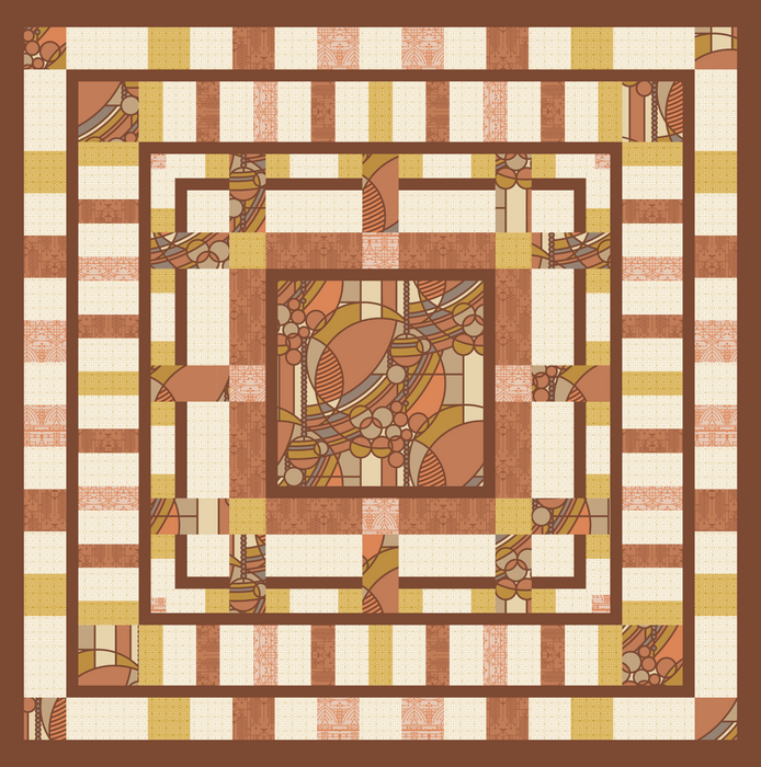 NOVEMBER PREORDER -- Martin House Quilt Kit Earth