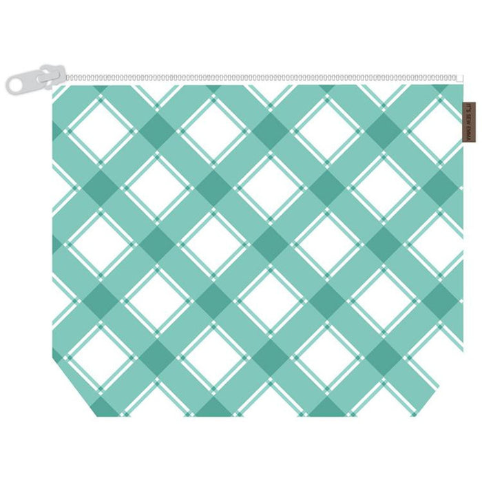 Mad for Plaid Project Bag by Its Sew Emma - 11" x 16"