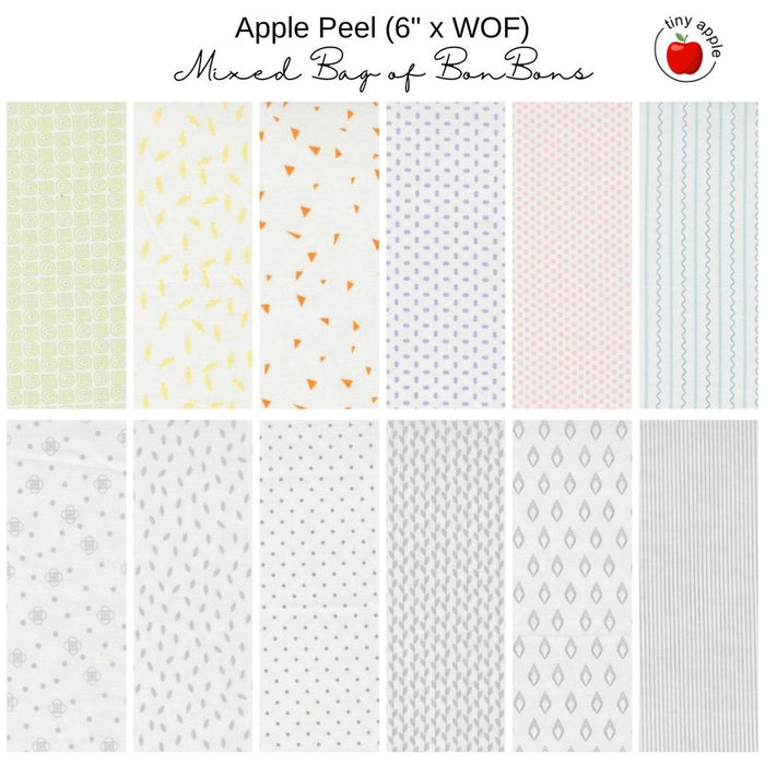 6" Apple Peel (12) - Mixed Bag of Bonbons