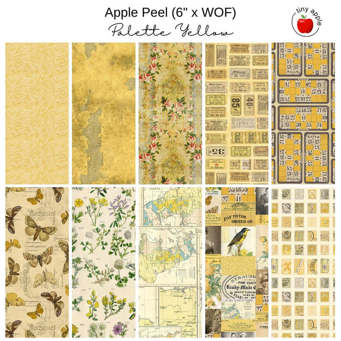 6" Apple Peels (10) - Palette Yellow by Tim Holtz