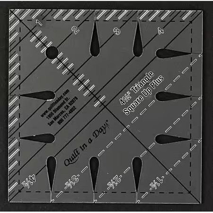 4 1/2 Triangle Square Up PLUS Ruler