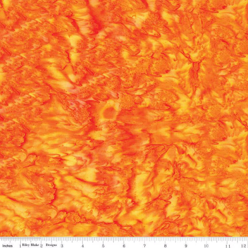 Expressions Batik Hand Dyes by Riley Blake - Tangerine