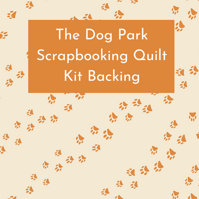 Dog Park Scrapbooking Kit Backing