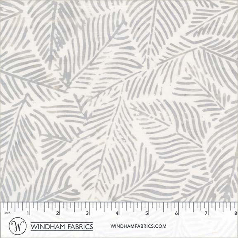 Anthology Fabrics - Encore - Palm Leaves -  Silence