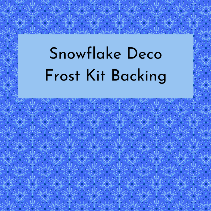 Snowflake Deco Frost Quilt Backing