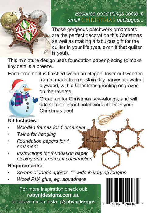 OCTOBER PREORDER -- Christmas Snowflake Ornament Kit