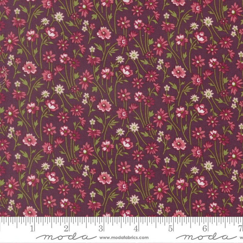 Chelsea Garden Cheek Posy Small Floral - Plum
