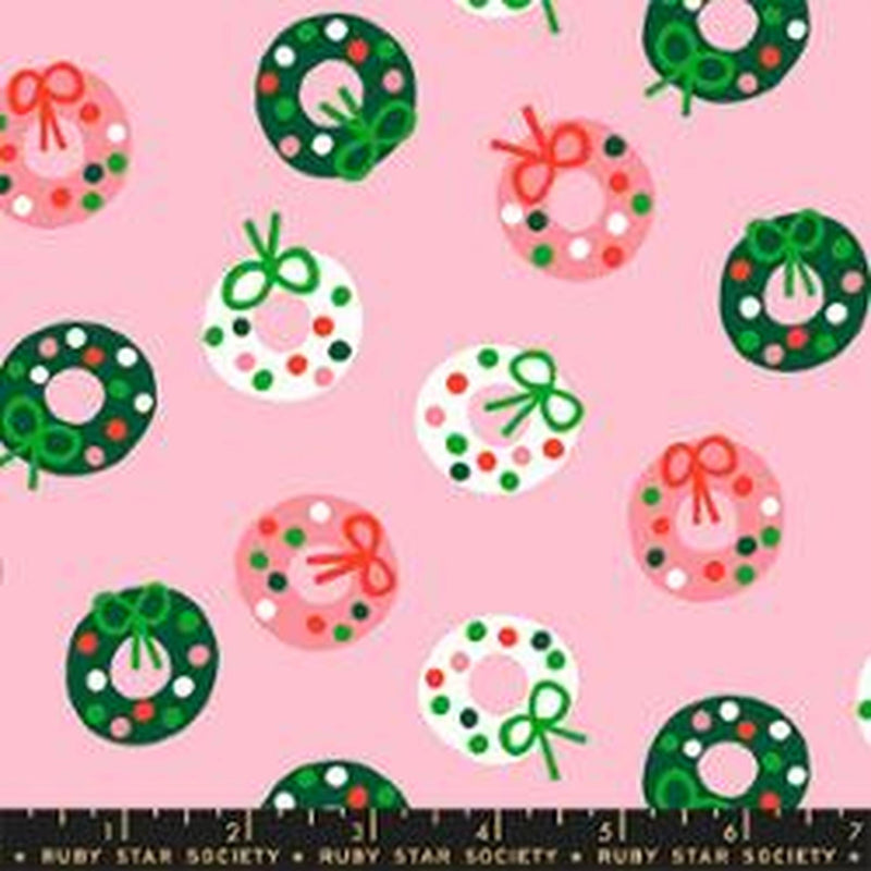 Merry Happy - Wreaths Dots - Melody Pink