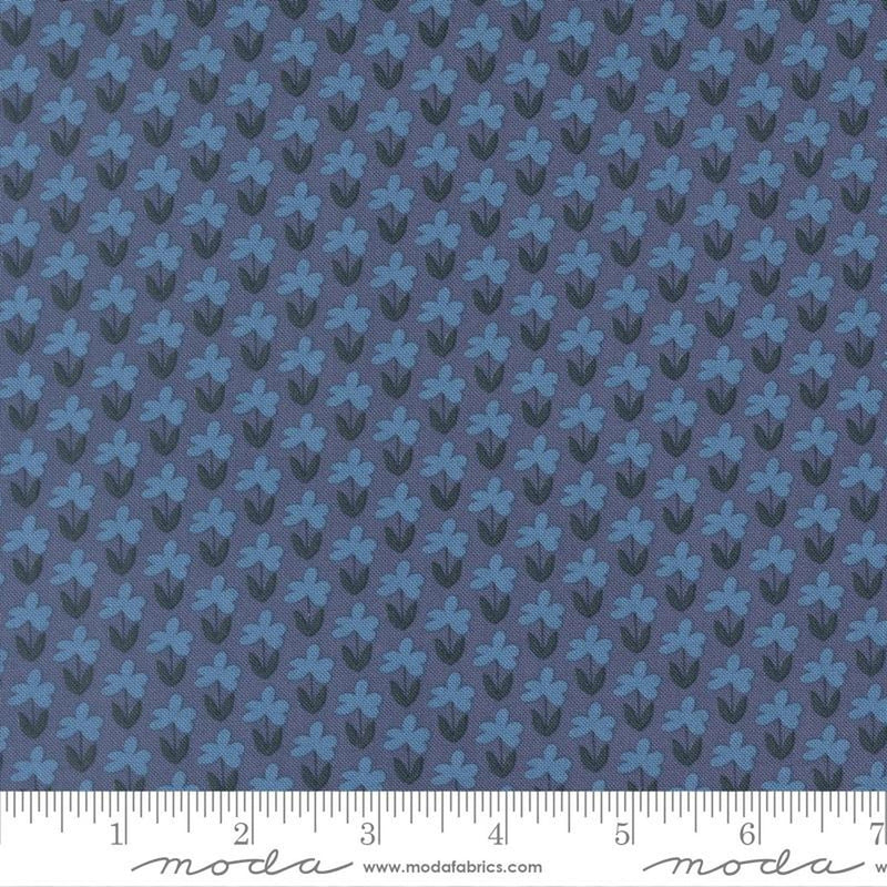 Scenery by Elizabeth Hartman - Meadow Small Floral - Denim