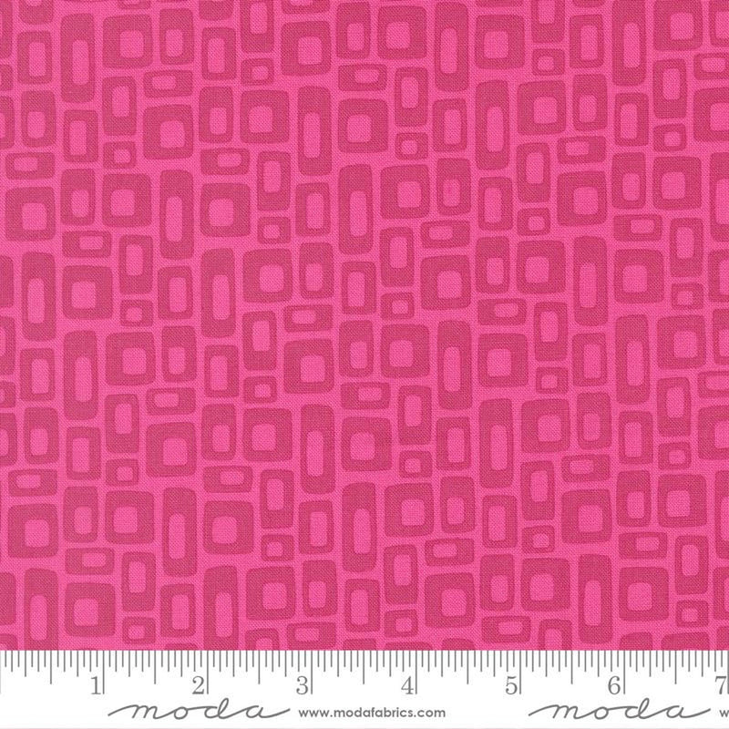 Scenery by Elizabeth Hartman - Marshmallow Geometrics - Fuchsia