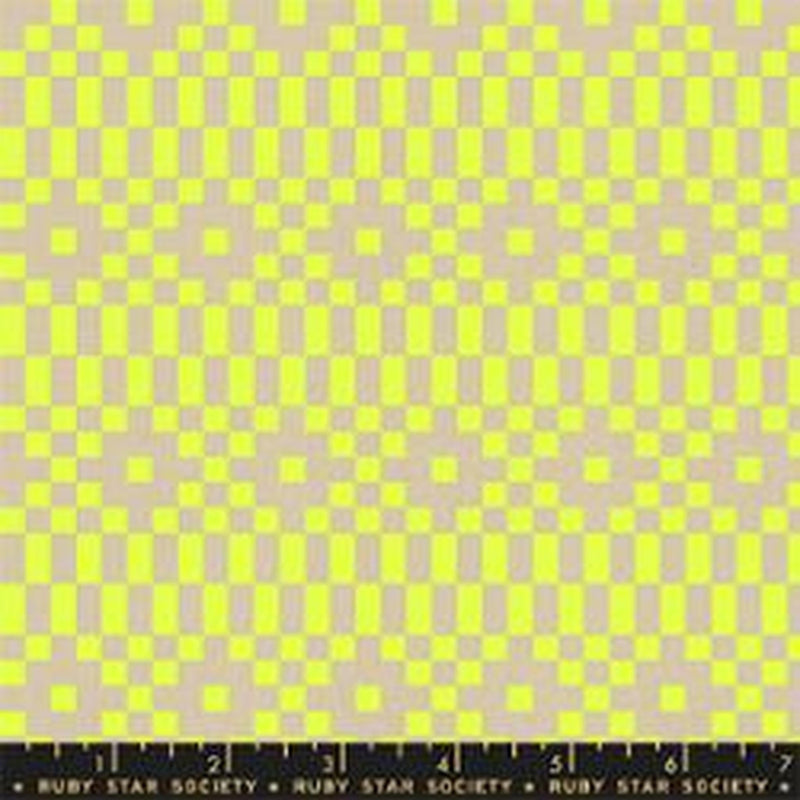 Lofi Linens - Bitmapped - Neon Yellow