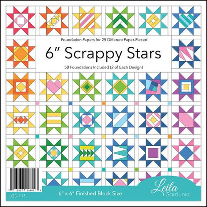 6" Scrappy Stars Foundation Papers by Leila Gardunia