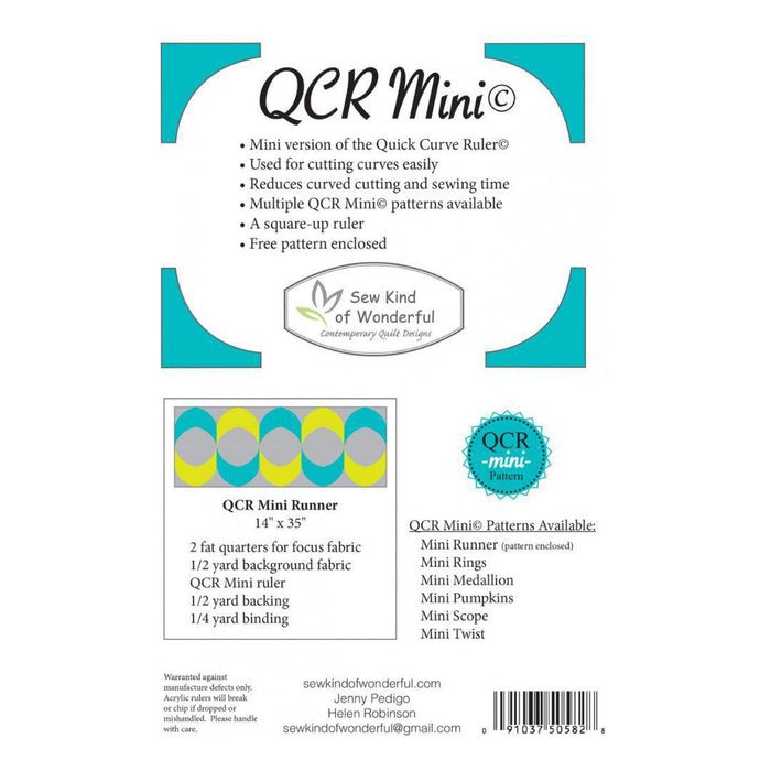 JANUARY PREORDER -- Mini Quick Curve Ruler