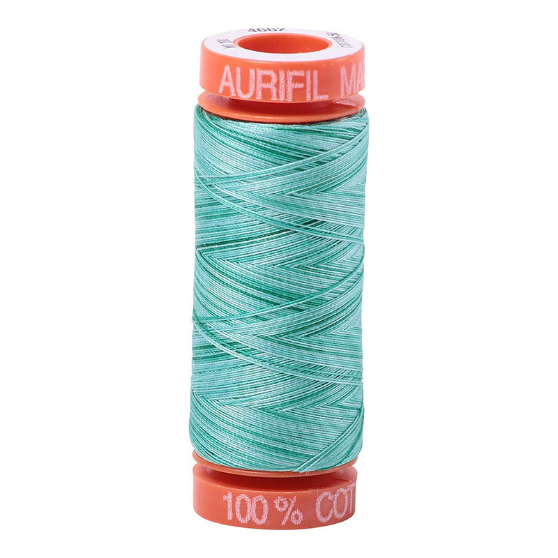 Aurifil Cotton Thread Variegated 50wt 220yds - Green - 4662