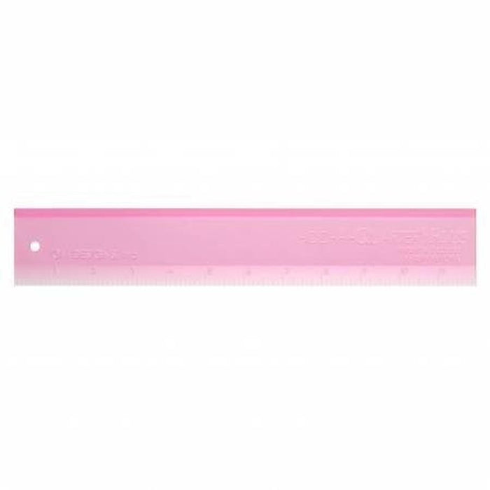 Add A Quarter Ruler 12in Plus Pink