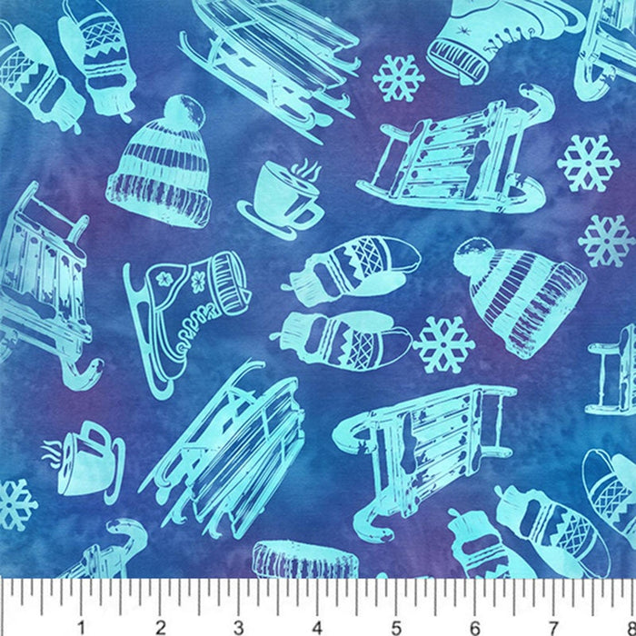 All MN Shop Hop Fabric 2025 - Sledding Blue