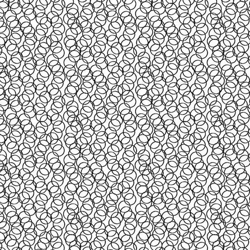 Andover Century Black on White Circles