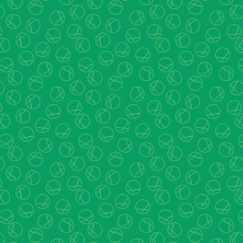 Andover - X Circles - Emerald