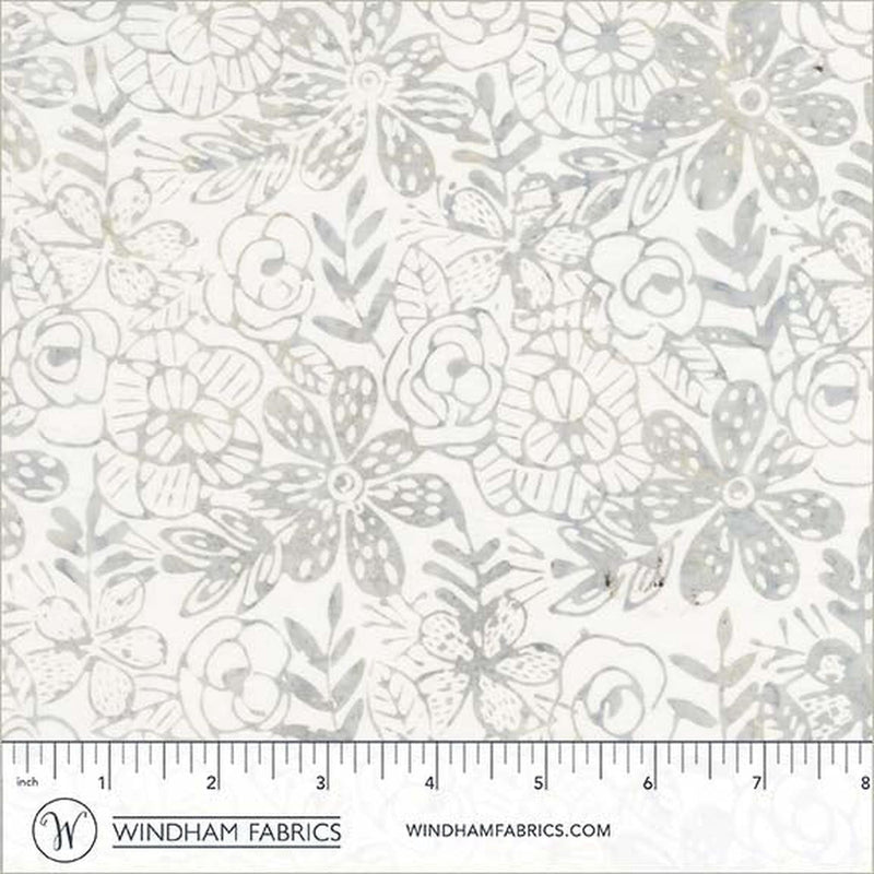 Anthology Fabrics - Encore - Etched Floral -  Whisper