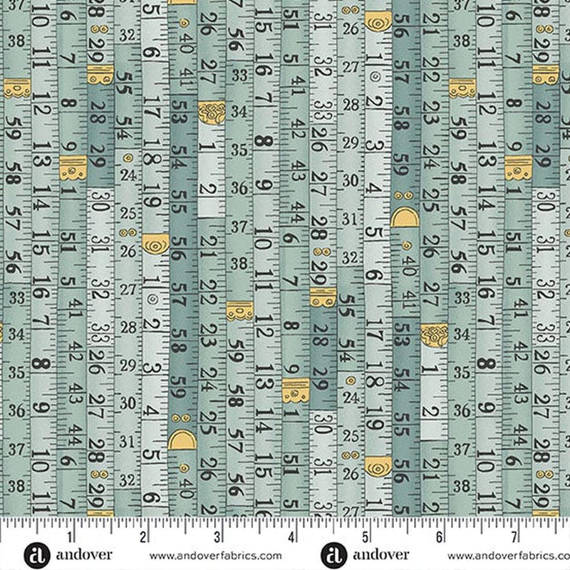 Atelier by Makower - Measurements Blue