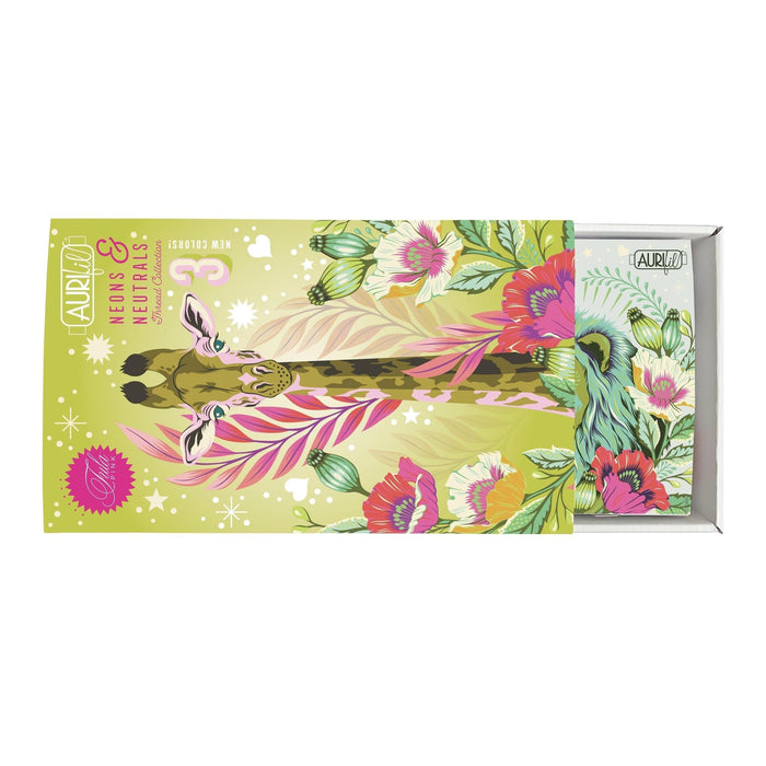 Aurifil Cotton Thread 50wt - Neons and Neutrals by Tula Pink - 20 small spools