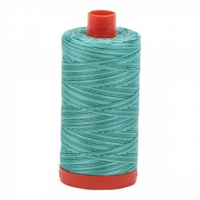 Aurifil Cotton Thread 50wt -Variegated Green 4662