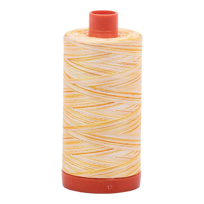 Aurifil Cotton Thread 50wt - Variegated Yellow and Orange A1150-4658