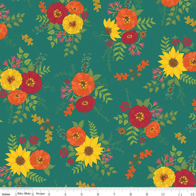 Autumn Afternoon by Heather Peterson - Main: Teal