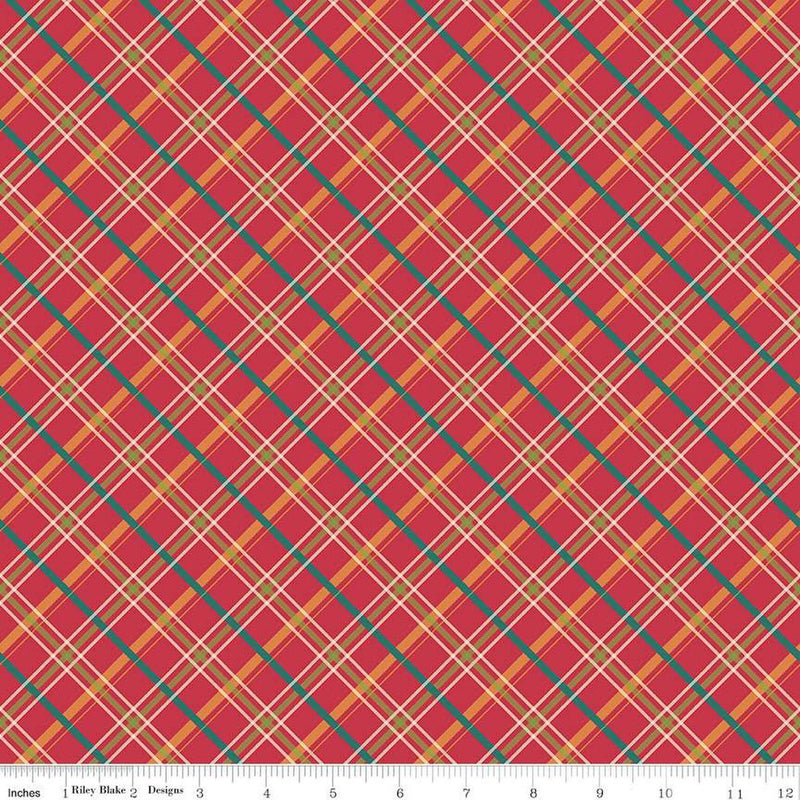 Autumn Afternoon by Heather Peterson - Plaid: Berry